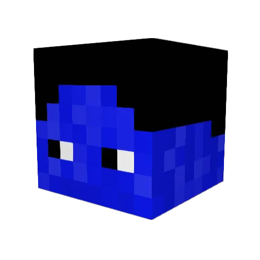 Jul175 Minecraft avatar head, 3D render