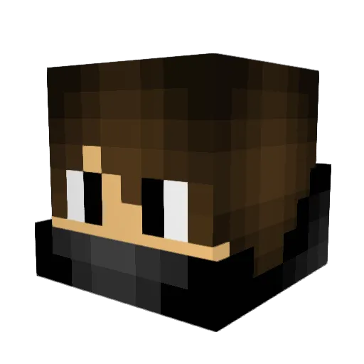 Jul284 Minecraft avatar head, 3D render