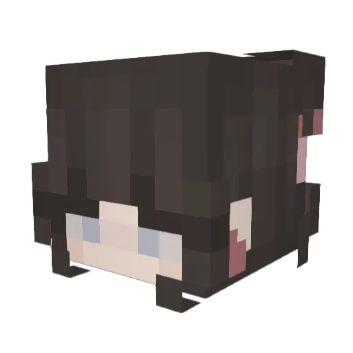 Jul3MC Minecraft avatar head, 3D render
