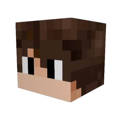 Jul3k_ Minecraft avatar head, 3D render