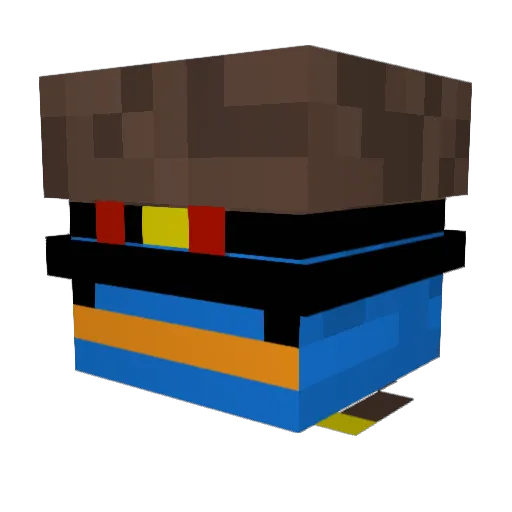 JulGer Minecraft avatar head, 3D render