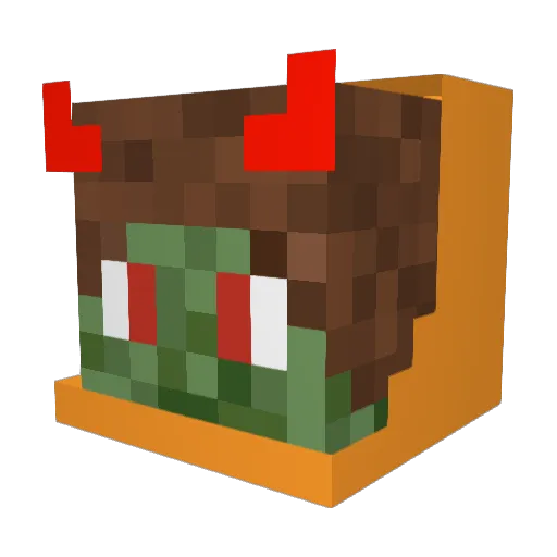 JulJo144 Minecraft avatar head, 3D render