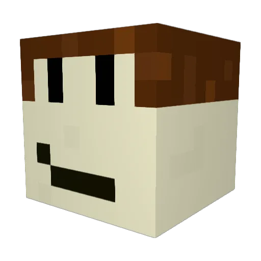 JulTitanic Minecraft avatar head, 3D render