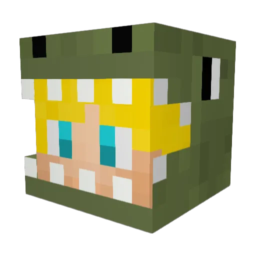 Jula_11 Minecraft avatar head, 3D render