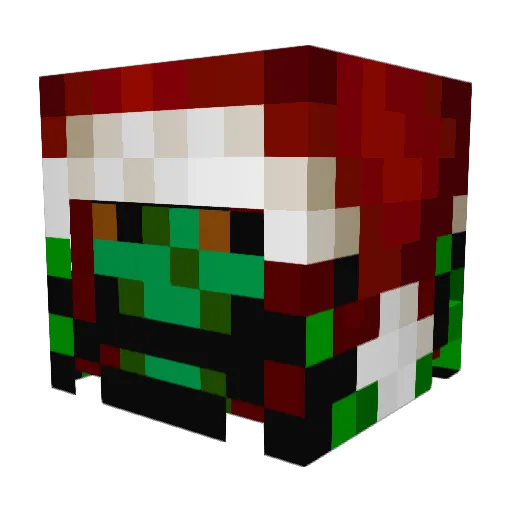 Julav Minecraft avatar head, 3D render