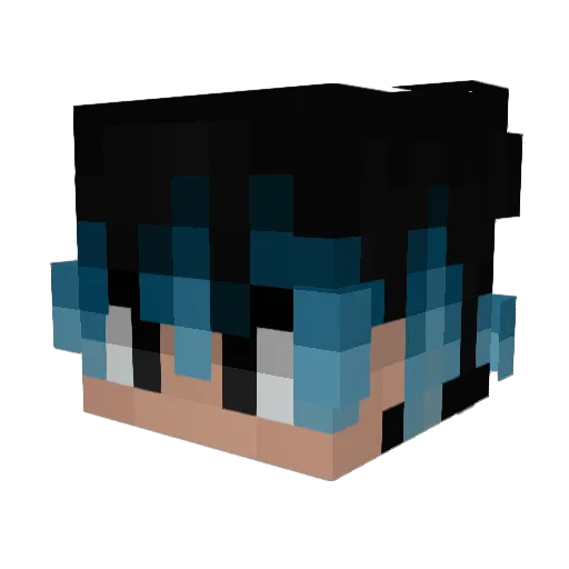 JulbeanM Minecraft avatar head, 3D render