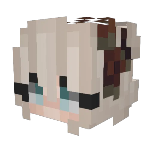 Julchen1 Minecraft avatar head, 3D render