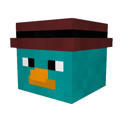 Jule44 Minecraft avatar head, 3D render