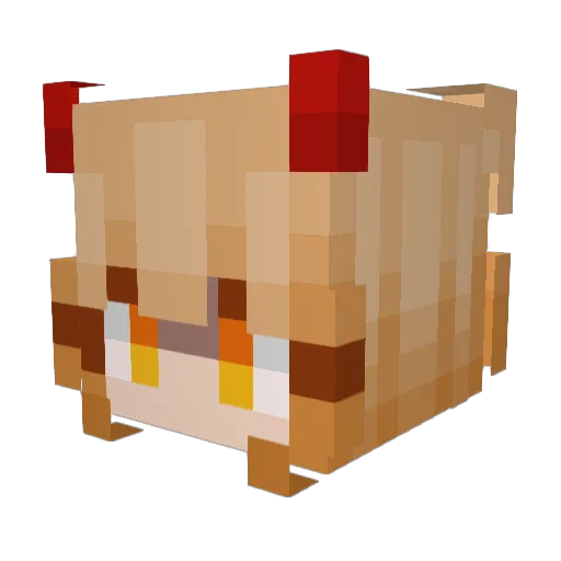 JuleJigsaw Minecraft avatar head, 3D render
