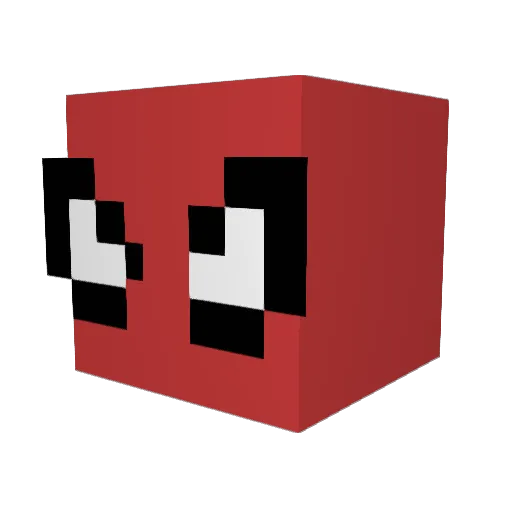 JulePolsa Minecraft avatar head, 3D render