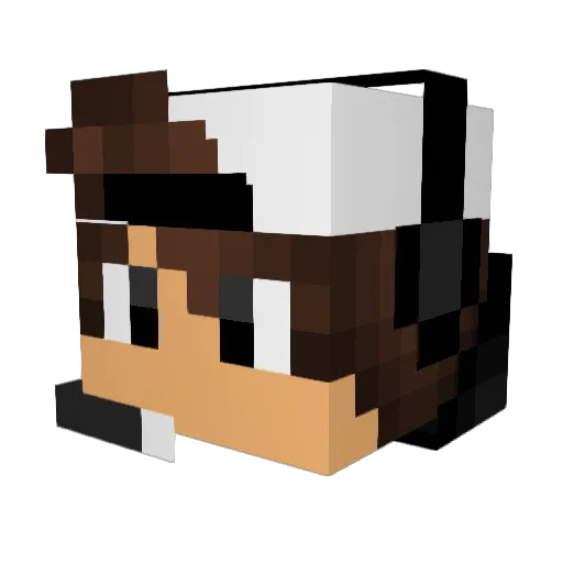 JuleTek Minecraft avatar head, 3D render