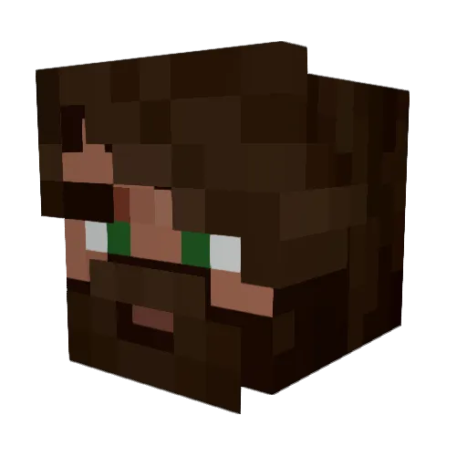 Juleim Minecraft avatar head, 3D render