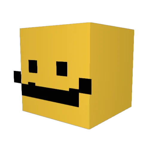 Juleke Minecraft avatar head, 3D render