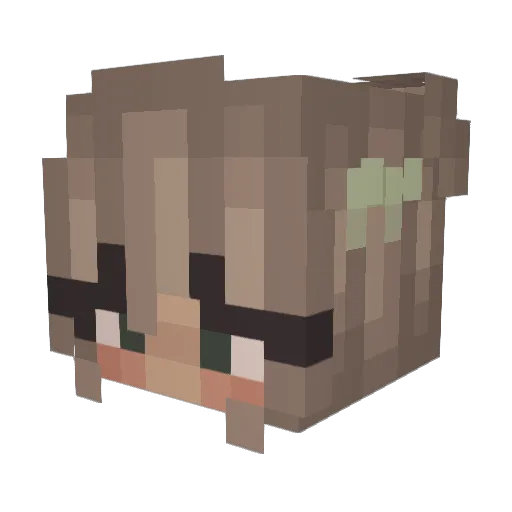 Julemine55 Minecraft avatar head, 3D render