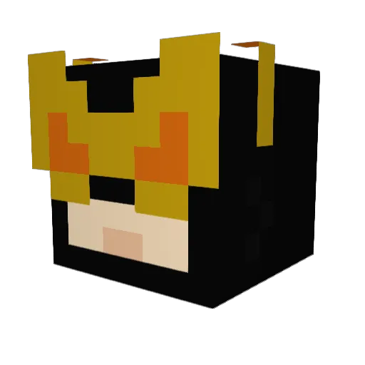 JulenU Minecraft avatar head, 3D render