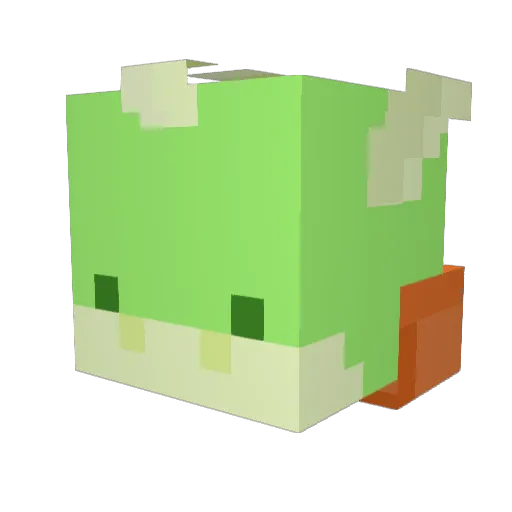 Julensko Minecraft avatar head, 3D render