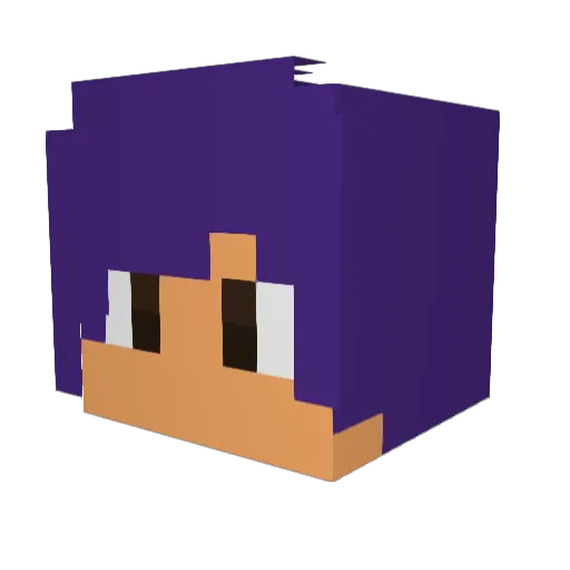 Julepixel Minecraft avatar head, 3D render