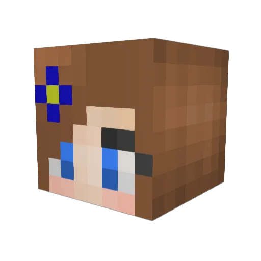 Jules0815 Minecraft avatar head, 3D render
