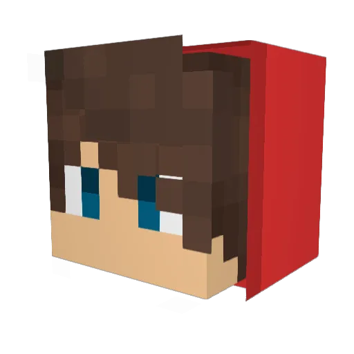 Jules2603 Minecraft avatar head, 3D render