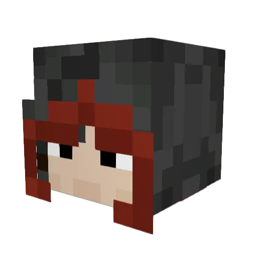 Jules9276 Minecraft avatar head, 3D render