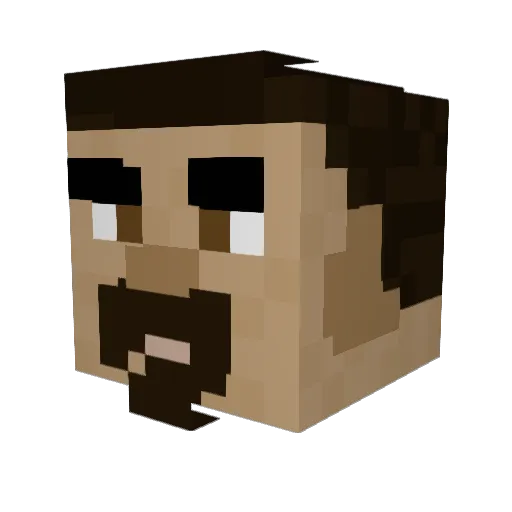 JulesBwo Minecraft avatar head, 3D render
