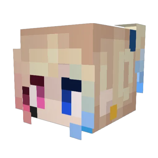 JulesDaKitty Minecraft avatar head, 3D render