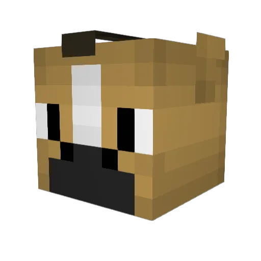 JulesIII Minecraft avatar head, 3D render