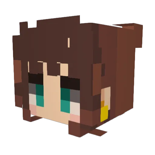 JulesRules3894 Minecraft avatar head, 3D render