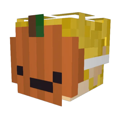 Jules_21 Minecraft avatar head, 3D render
