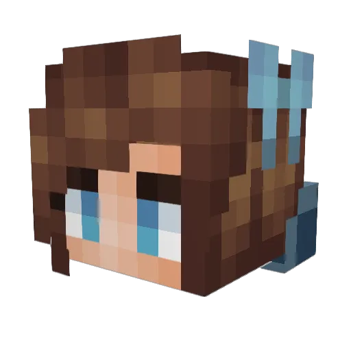 Jules_mc Minecraft avatar head, 3D render