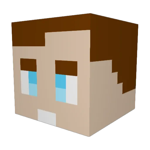 Jules_pap Minecraft avatar head, 3D render