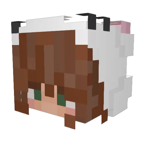 Julessyyy Minecraft avatar head, 3D render