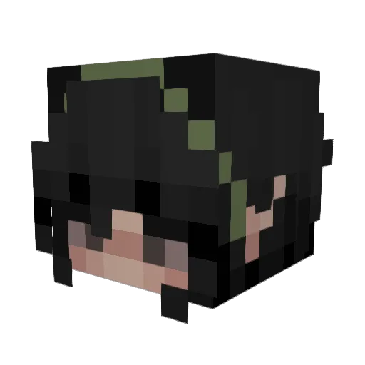 Julez347 Minecraft avatar head, 3D render