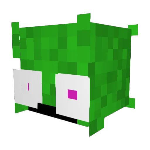 Julezp Minecraft avatar head, 3D render