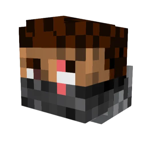 Juli007lp Minecraft avatar head, 3D render