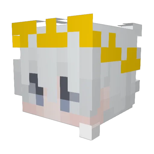 Juli0411 Minecraft avatar head, 3D render