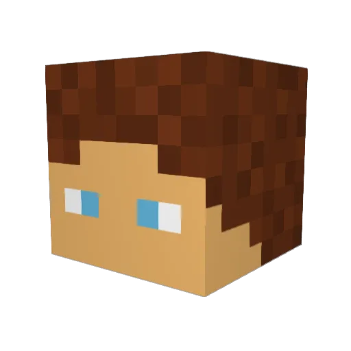 Juli2424 Minecraft avatar head, 3D render