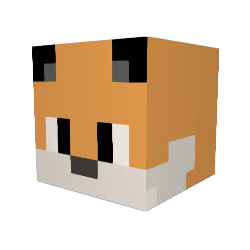 Juli3105 Minecraft avatar head, 3D render