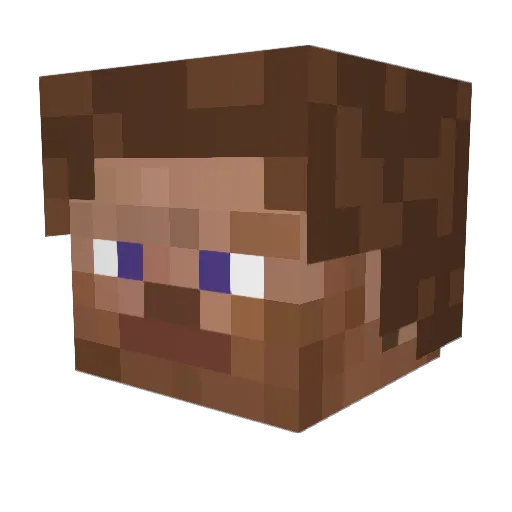Juli3956 Minecraft avatar head, 3D render