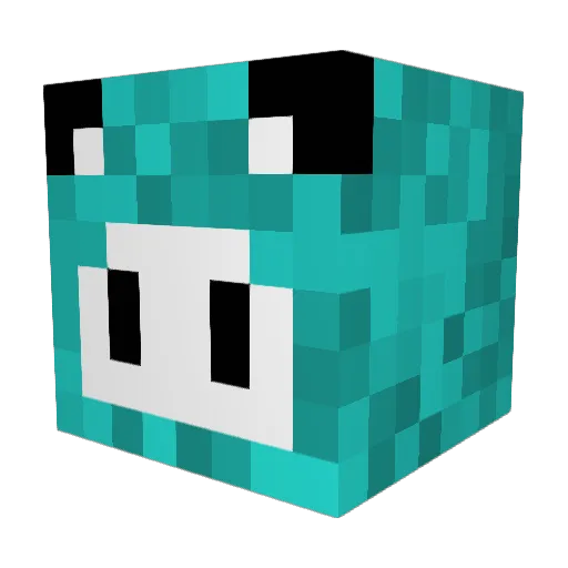 Juli666 Minecraft avatar head, 3D render