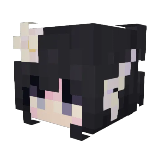 JuliAndre07 Minecraft avatar head, 3D render