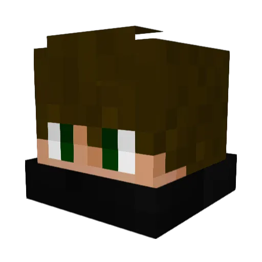 JuliCraft Minecraft avatar head, 3D render