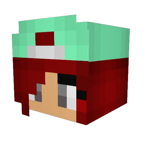 JuliLazuli123 Minecraft avatar head, 3D render