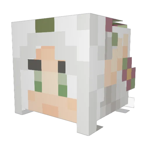 Juli_Jani Minecraft avatar head, 3D render