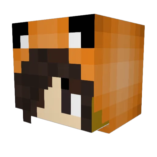 Juli_Mary Minecraft avatar head, 3D render