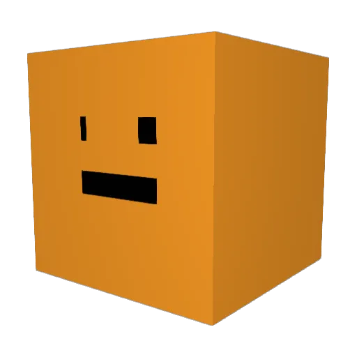 Julia003 Minecraft avatar head, 3D render