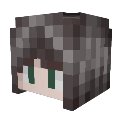 Julia0711 Minecraft avatar head, 3D render