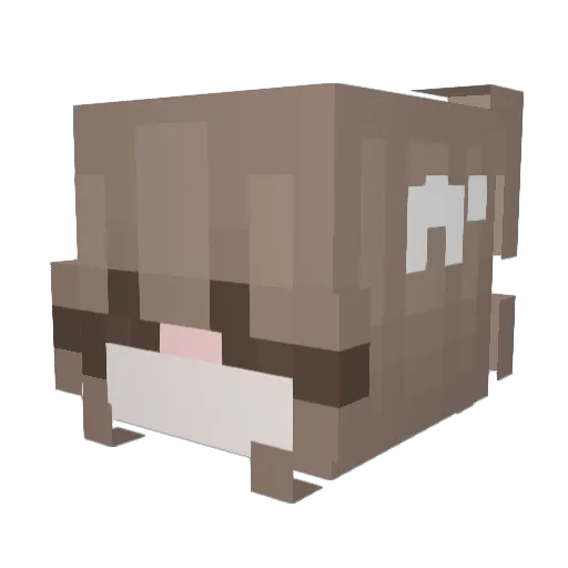 Julia67555 Minecraft avatar head, 3D render