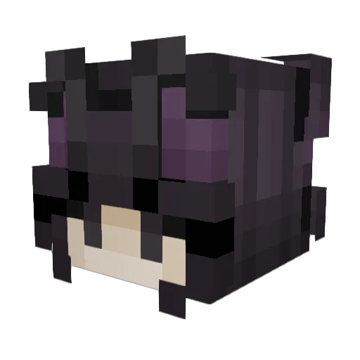 JuliaGeek Minecraft avatar head, 3D render