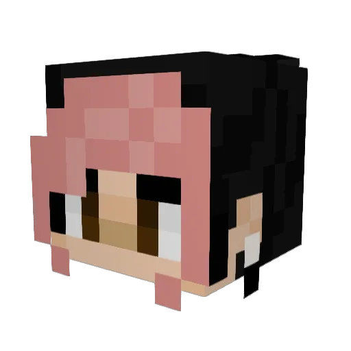 JuliaNew Minecraft avatar head, 3D render